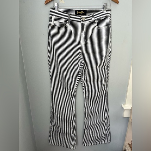 Indigo Rein Blue and White Boot Cut Jeans - Picture 1 of 12